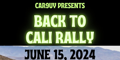 Back to Cali Rally