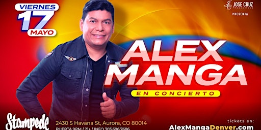 Concierto de vallenato con Alex Manga en Denver, CO | Mayo 17  2024  primärbild