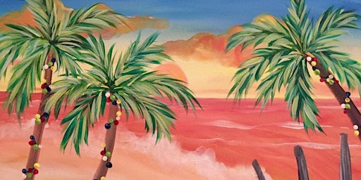 Immagine principale di Good Morning, Let's Paint: Tiki Sunrise - 1 Free Coffee W/ Every Ticket Purchased! 