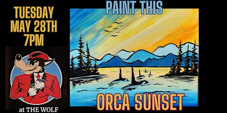 Paint Star Night "Orca Sunset" in Maple Ridge