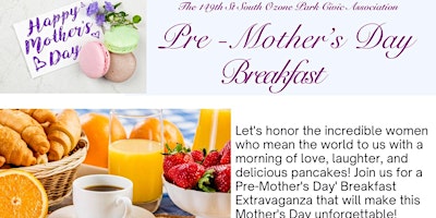 Pre-Mother's Day  Breakfast primary image