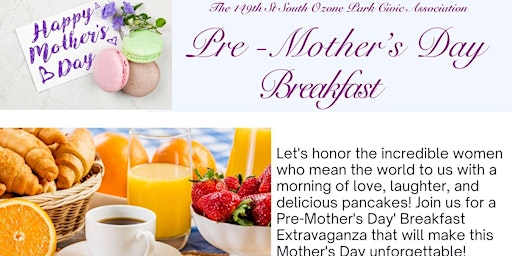 Image principale de Pre-Mother's Day  Breakfast