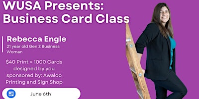 Primaire afbeelding van Women Unlimited Presents: Business Card Class