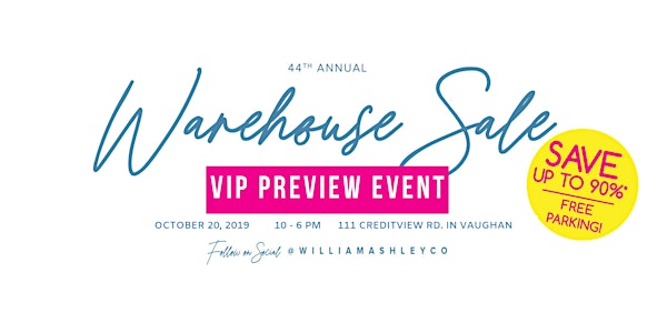 William Ashley Fall Warehouse Sale VIP Preview Day