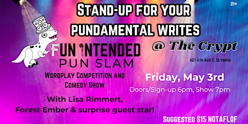 Immagine principale di Fun Intended Pun Slam (wordplay and comedy show and competition!) 