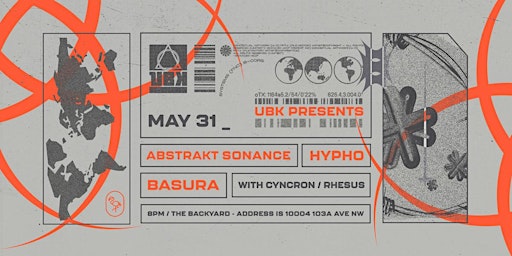 UBK Presents: Abstrakt Sonance x Hypho ft. Basura at the Backyard primary image