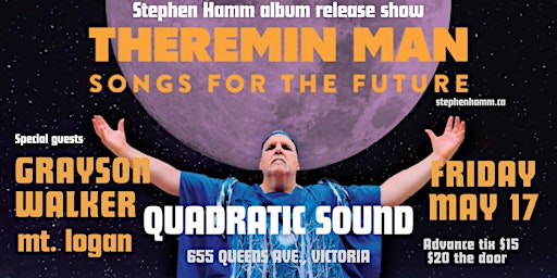 Imagem principal do evento Theremin Man’s Album Release Party - “Songs of the Future”