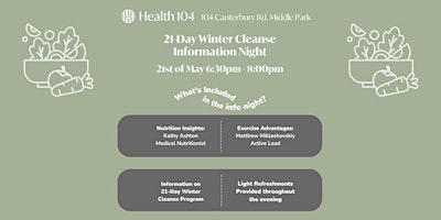 21-Day Winter Cleanse - INFORMATION NIGHT primary image