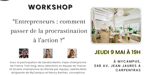 Hauptbild für Workshop : passez de la procrastination à l'action !