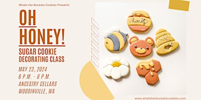 Imagem principal do evento Oh Honey! Sugar Cookie Decorating Class - Ancestry Cellars