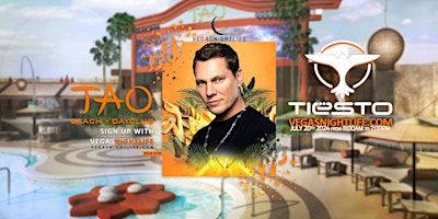 Imagem principal do evento Tiesto | Vegas Pool Party Saturday | TAO Beach