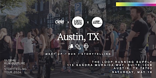 Imagem principal do evento Austin: Global Run Culture & Storytelling Event