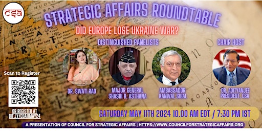 Imagen principal de Strategic Affairs Roundtable: "Did Europe Lose Ukraine War?"