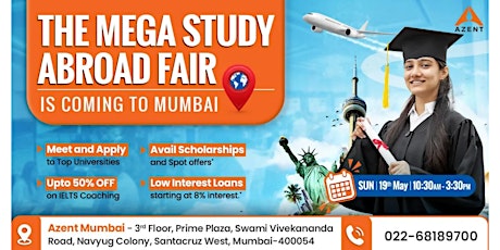 Azent Mega Study Abroad Fair In Mumbai (USA | CAN)