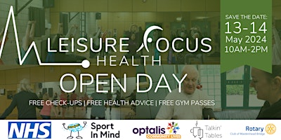 Hauptbild für Leisure Focus Health Open Day  (Maidenhead)