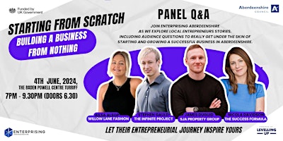 Starting From Scratch : Local Entrepreneurs Panel Q & A Evening primary image