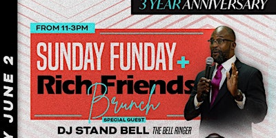 Primaire afbeelding van Sunday Funday Brunch With The Bell Ringer DJ Stand Bell