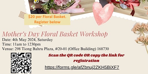 Mother's Day Floral Basket Workshop primary image