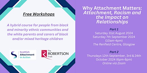 Hauptbild für Why Attachment Matters: Attachment, Racism and the Impact on Relationships