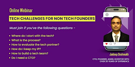 Tech Challenges for Non Tech Founders