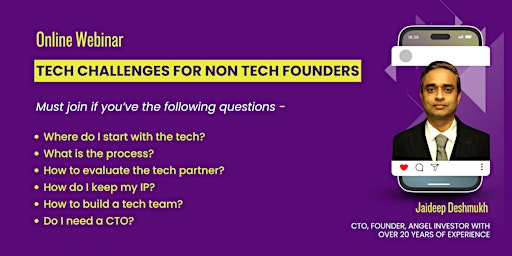 Imagen principal de Tech Challenges for Non Tech Founders