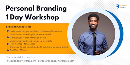 Imagem principal do evento Personal Branding 1 Day Workshop in Geelong on 13th May, 2024