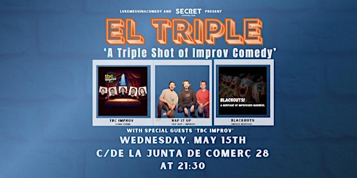 Immagine principale di English Improv Comedy Night - El Triple 