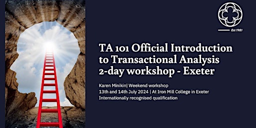 Imagem principal de TA 101 Official Introduction to Transactional Analysis in Exeter