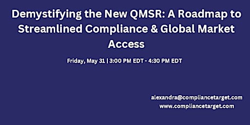 Demystifying the New QMSR: A Roadmap to Streamlined Compliance  primärbild