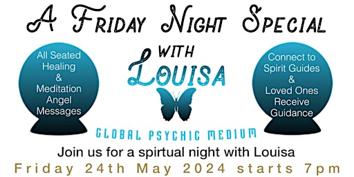 Imagen principal de A Friday Night Special with Louisa (Global Psychic Medium)
