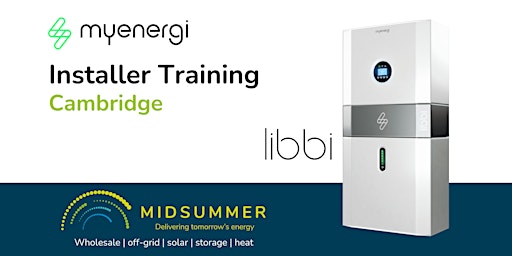 Hauptbild für MyEnergi Libbi Installer Training | Midsummer Cambridge