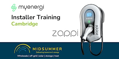 Primaire afbeelding van MyEnergi Zappi Installer Training | Midsummer Cambridge