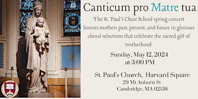 Canticum pro Matre tua: Music for Your Mother primary image