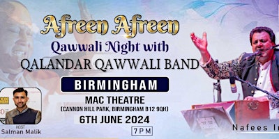 Imagem principal do evento Afreen Afreen  Qawwali Night with Qalandar Qawwali Band Birmingham