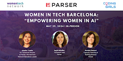 Immagine principale di Women in Tech Barcelona: Empowering women in AI 