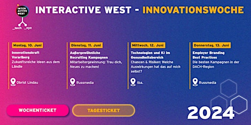 Imagem principal do evento Interactive West 2024 - dein Tor zur Zukunft