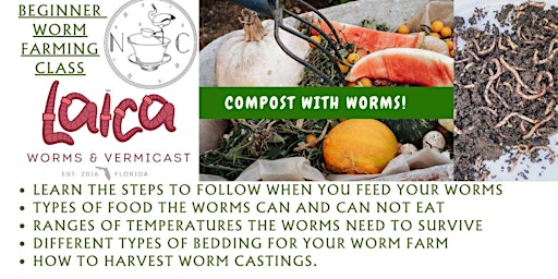Imagem principal do evento Composting with Worms and Making Organic Fertilizer. Worm Farm Raffle!