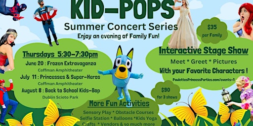 Kid Pops Summer Concert Series primary image