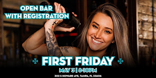 FREE OPEN BAR - First Friday  @ Bar HWRD  primärbild