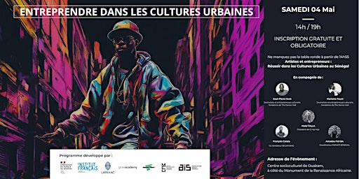 Imagem principal do evento Entreprendre dans les cultures urbaines  à la Maison des Cultures Urbaines