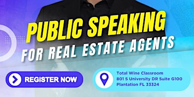 Imagen principal de Public speaking for Real Estate Agents