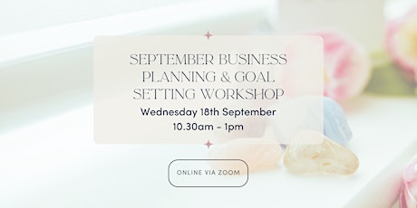 September  business planning & goal setting workshop