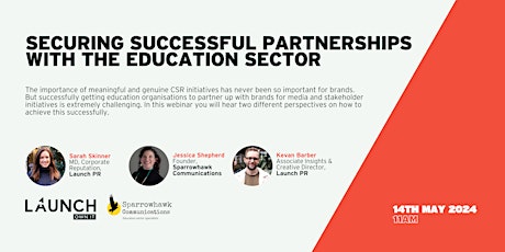 Securing Successful Partnerships With The Education Sector