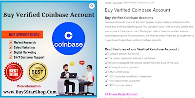 Hauptbild für Buy Verified Coinbase Account - 100% Best Quality Old & New