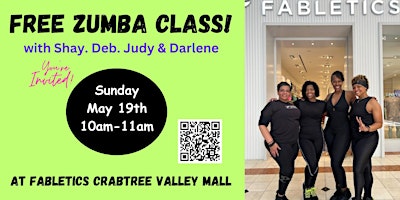 Imagem principal do evento FREE ZUMBA CLASS! The FAB 4 are coming back... Don't Miss it!
