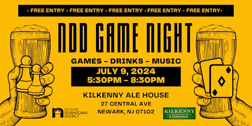 Imagem principal do evento NDD Game Night at Kilkenny Ale House