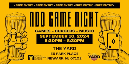 NDD Game Night at The Yard primary image