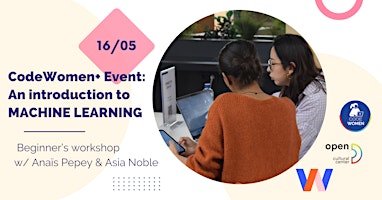 Imagem principal do evento CodeWomen+ Event: An introduction to MACHINE LEARNING using open data