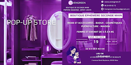 Imagem principal do evento Boutique éphémère seconde main Avengreen