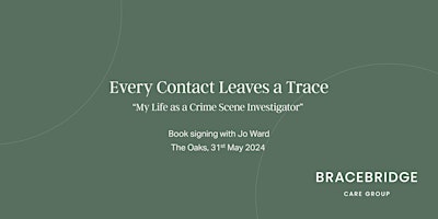Primaire afbeelding van My Life as a Crime Scene Investigator - Book Signing  with Author Jo Ward